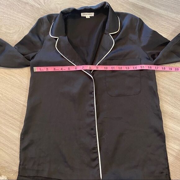 Cotton Candy LA XS Black button down pajama top - Picture 12 of 13